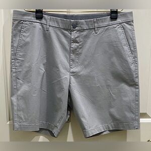 English Laundry Men’s Grey Textured Flat Front Flex Waistband Casual Shorts 38